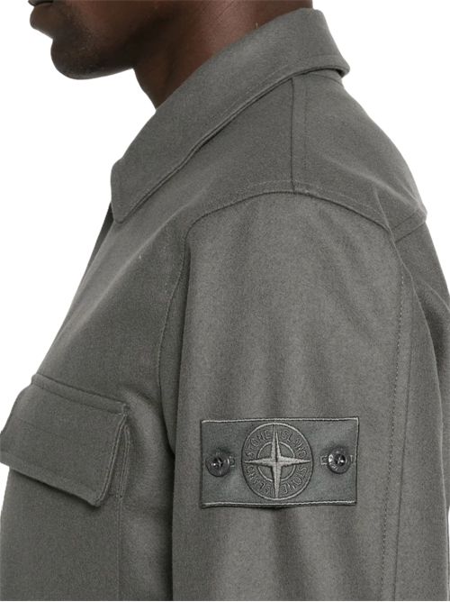 Stone Island Giacca-camicia con tasche Stone Island | K2S151200028S0F24V0067 DARK GREY